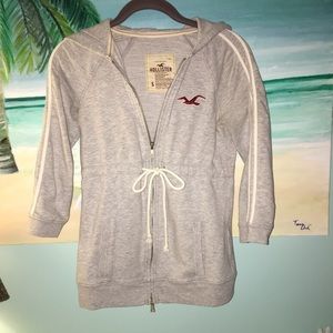 Hollister Women’s longer length HoodieSweat Jacket